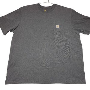 Carhartt Mens 3XL Gray Loose Fit Short Sleeve Pocket T-Shirt Workwear Clean!